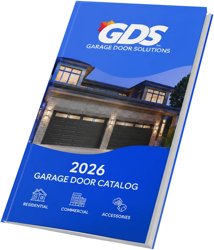 The 2026 Garage Door Solutions Inc. garage door catalog, covering residential and commercial doors and accessories